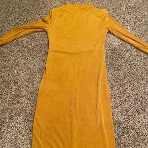 Mustard colored dress